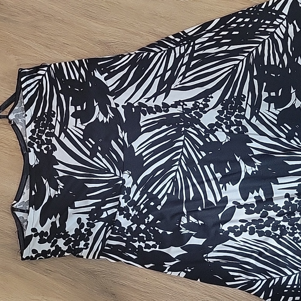 Lane Bryan black & white dress